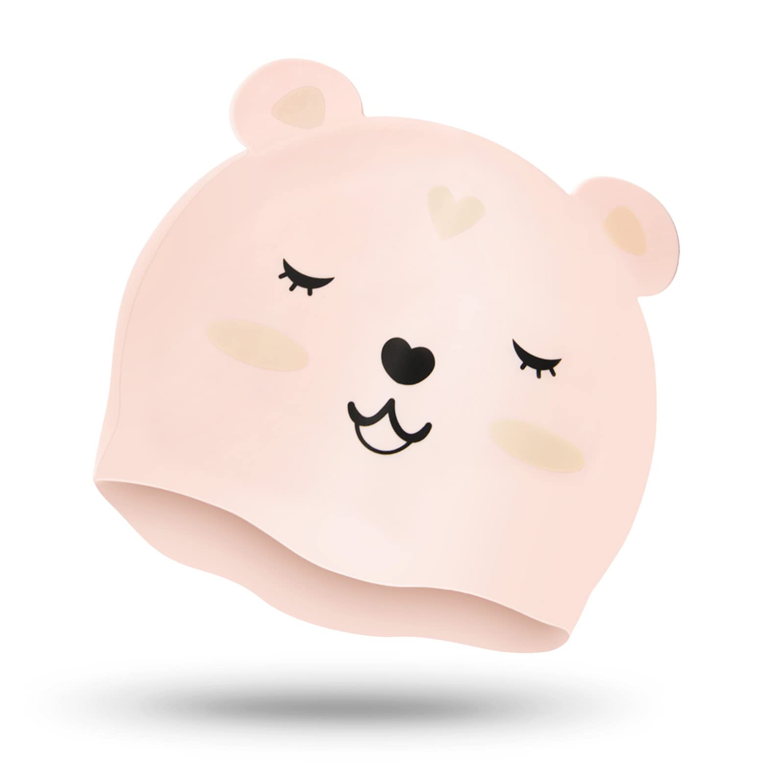 Bonnet De Bain Enfants En Silicone - Imperméable, Hypoallergénique - Motifs Animaux Mignons - 4