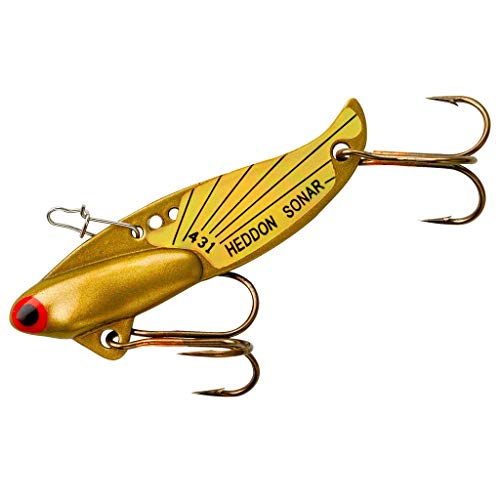 Heddon Sonar Flash Lure's (Gold, 1 7/8-Inch, 1/4-Ounce), Gold Flash