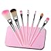 MWOOT 7Pcs Girl Makeup Brushes,Synthetic Fiber Make up Brush Set Foundation Blush eyeshadow Eyebrow Lip Brush Blending Cosmetic Beauty Brushes