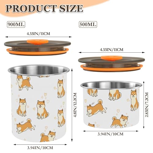 Contenedor hermético para café 900 ml acero inoxidable miniatura 2
