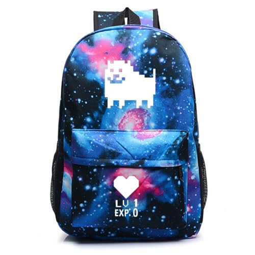WANHONGYUE Luminoso Undertale Juego Backpack Mochila Casual Daypack Bolsa de Viaje Niña