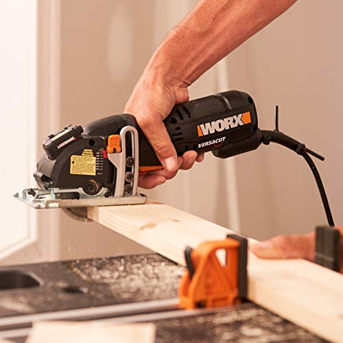 Worx Wx420L 3 Amp Versacut 3-3/8" Electric Compact Circular Saw With Laser Guide Technology #TOP7
