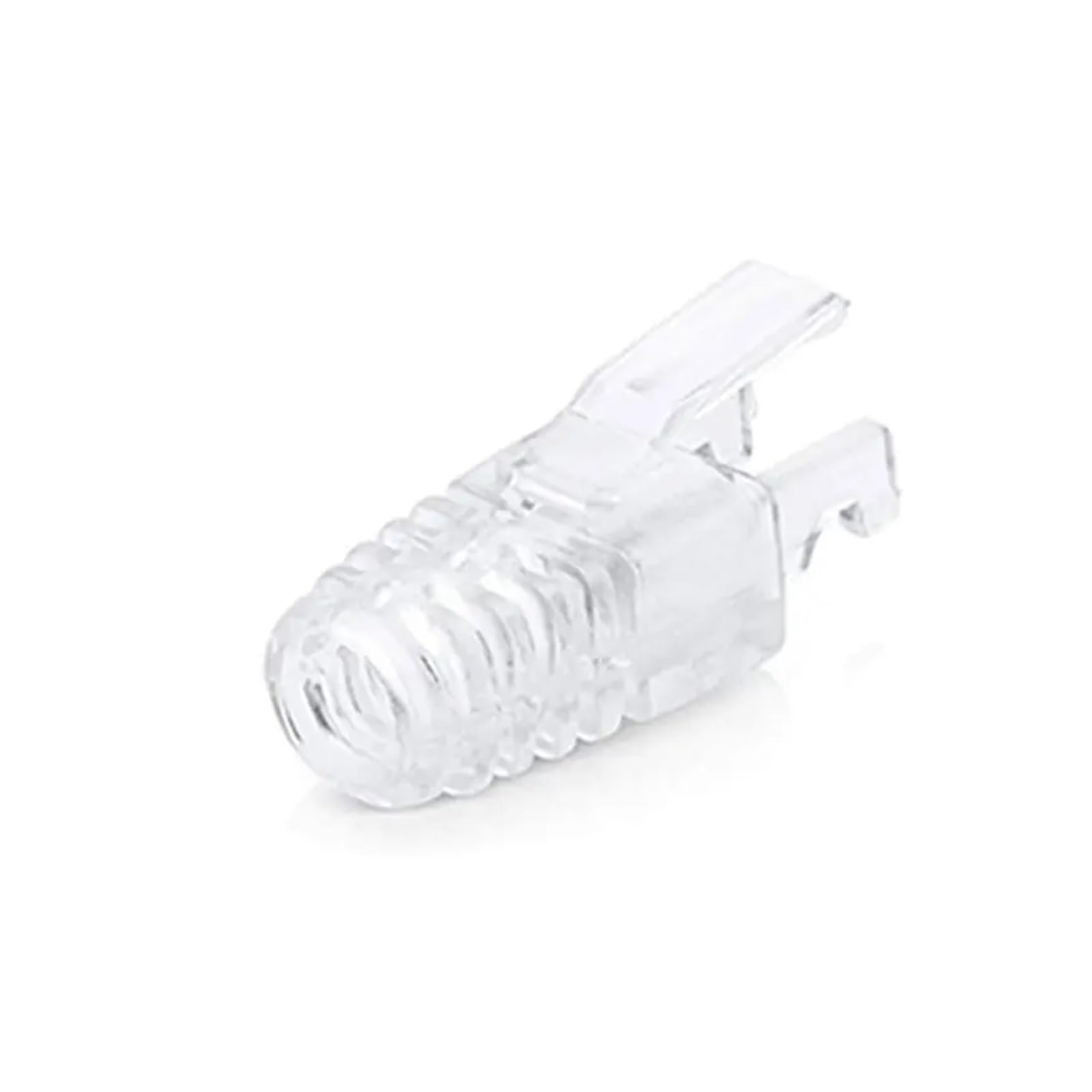 Conector de arranque RJ45 CAT6 para alivio de tensión, conector de cable LAN (100 unidades, blanco)