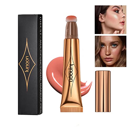Blush Beauty Wand, Liquid Face Blush With Cushion Applicator, Silky Smooth Cream Blush Stick Natural Matte Finish, Lightweight Blendable Blush Stick For Cheek Lip,Cruelty-Free, 02 Pink #TOP1