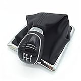 【Material】Hochwertiger Kunststoff-Schaltknauf, mit PU-Leder-Leggings, komfortables Bediengefühl und langlebig.