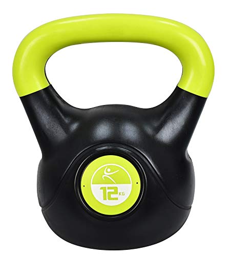 Sport Team Lifefit - Kettlebell in vinile, unisex, 12 kg, colore: Arancione