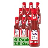 Taco Bell Fire Sauce 7.5 oz Glass Bottles 9 Pack