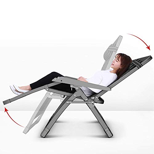 Chaise inclinable d'extérieur pour jardin et camping confortable