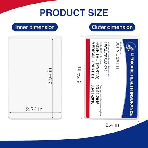 Image of Fairus Card Protector - Plastic Holder for Aadhar, Credit, Business, Pan, Driving License - Waterproof Cards Plastic Protector (10)