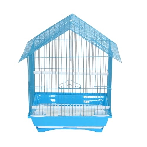 YML A1114MWHT Cage periquito pequeno estilo casa, 28 cm x 23 cm x 40 cm