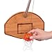 Tiki Toss Basketball and Hoop Deluxe Swing Game Free Toss- Be The First to Swing A Basket 100% Bamboo Party Game (with Telescoping Pole)