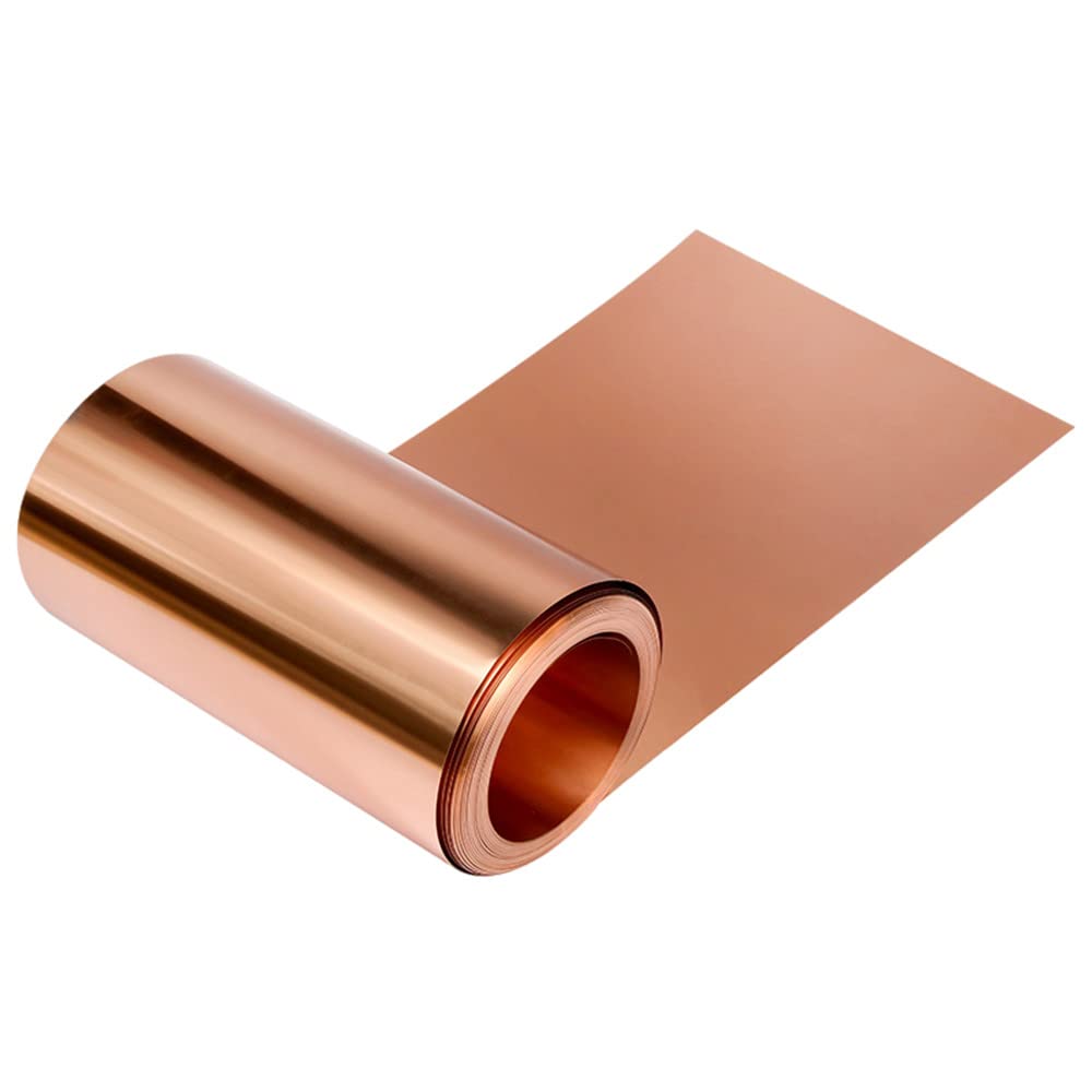 99,99% hochreine, ultradünne leitfähige elektrolytische Kupferfolie – ideal for wissenschaftliche Forschung und Experimente(0.02mmx200mmx1M)