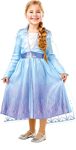 Rubies Disfraz Elsa Frozen Travel Classic, Princesa, Multicolor, Talla L (7 8 años)