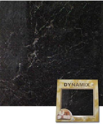 Home Dynamix 2215 Dynamix Vinyl Tile, 12 by 12-Inch, Black, Box of 20