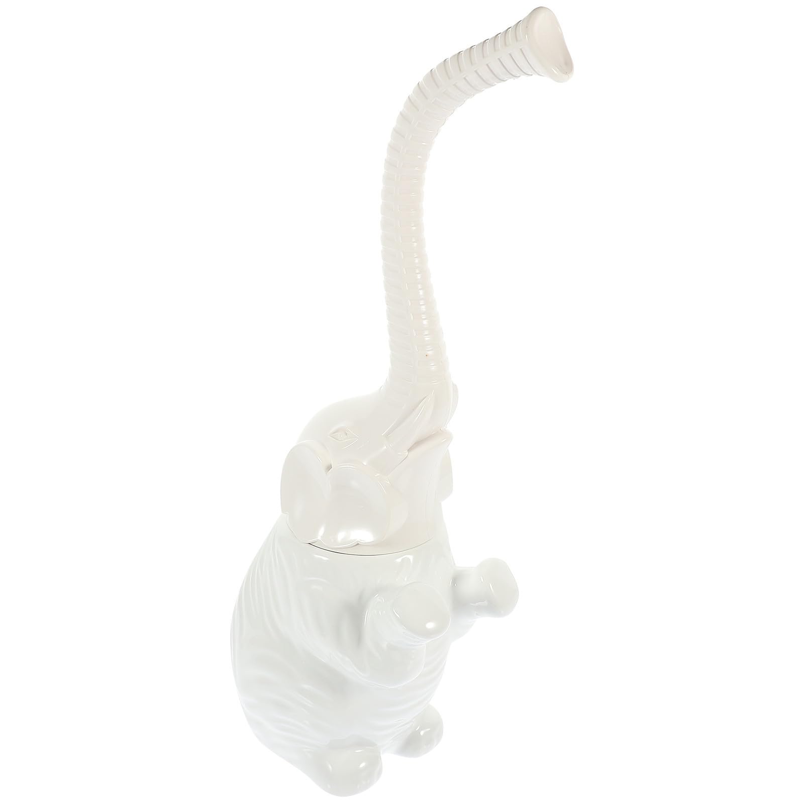 Brosse WC éléphant stable en céramique blanche pour éliminer les saletés