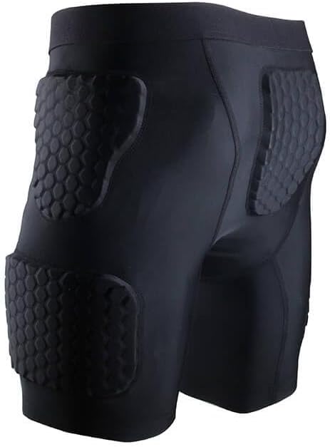 Football Girdle/Shorts for Men Youth 5-Pad Girdle Football Padded Compression Shorts Hip Thigh Protector Basketball Girdle Shorts - Image 2