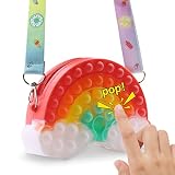🌈 【Bolso de juguete único para personas inquietas】 El diseño pop único del bolso de hombro puede mejorar la concentración de los niños. Presione las burbujas hacia abajo, el juguete de burbujas hace un ligero estallido, disfrute de la alegría de presionar y alivie efectivamente la ansiedad y el estrés, elimine la irritabilidad. El juguete inquietante que hace estallar adecuado para quienes padecen TDAH, autismo, ansiedad, etc.
