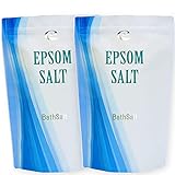 アースコンシャス 国産エプソムソルト【2kg×2袋/40回分】計量スプーン付 無添加 入浴剤 バスソルト 浴用化粧品 パッチテスト済み 追い焚き可能 Epsom Salt