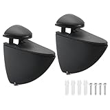 [MATÉRIAU]: Le support d'étagère en verre est fabriqué en alliage de zinc avec finition nickelée brossée, résistant à l'usure et à la rouille, offrant une forte capacité de charge et une longue durée d'utilisation