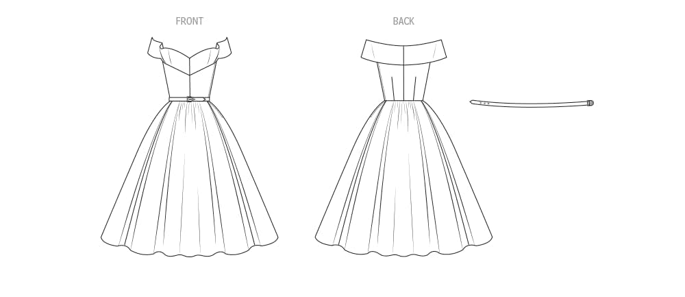 Amazon.com: Vogue V2123Y5 Misses' Vintage 1954 Evening Dress