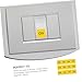 STOBAZA 12-Pack PVC Warning Label Stickers for Switch Buttons Sturdy ON/Off Markers for Mechanical Equipment Easy to Apply for Home and Industrial Use