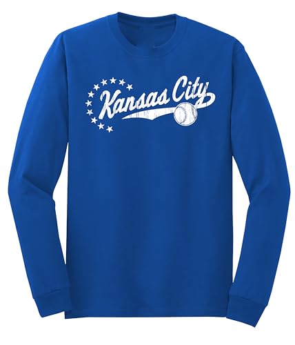 J2 Sport Kansas City Baseball T-Shirt – Men & Women Long Sleeve T Shirt Tee Tshirt