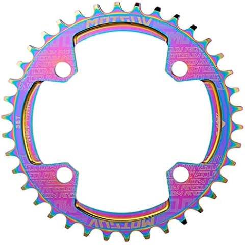 YBEKI 32T 34T 36T 38T Chainring 104BCD Round Narrow Wide Single Bike Chainring for 8 9 10 11 Speed Mountain Bike Road Bike MTB BMX (38T) Cover