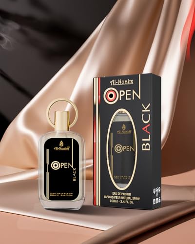 Image of Al-Nuaim Open Black Eau De Parfum For Men & Women - 100ml | Long Lasting Perfume