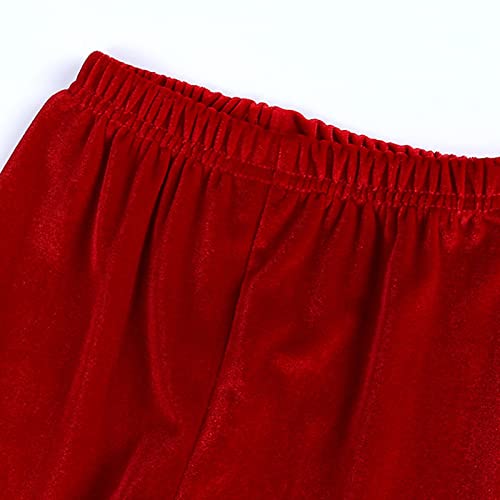 Pijama de lã de cor sólida vermelho para meninos de manga comprida para crianças e bebês meninas, D,