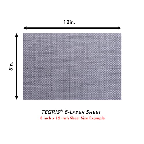 Image of TEGRIS Thermoplastic Composite Sheet - (8 x 12 in.) - (Silver /Gray) - (12 Layer /.060) - Impact Resistant Material for Holster Making, DIY Gear, & Hobby - (USA Made)