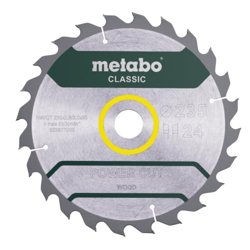 METABO Lame de scie « power cut wood classic » 235x30 Z24 WZ 18° - vue 1