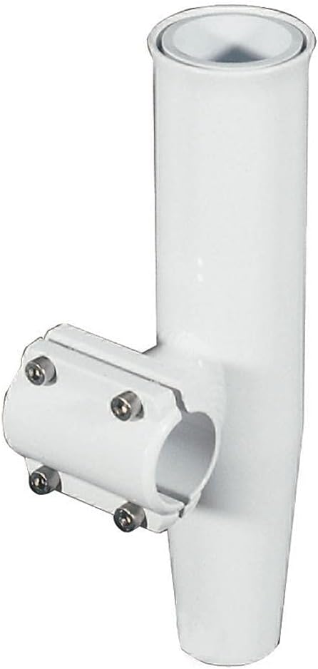 Lee's Clamp-On Rod Holder - White Aluminum - Horizontal Mount - Fits 1.315" O.D. Pipe