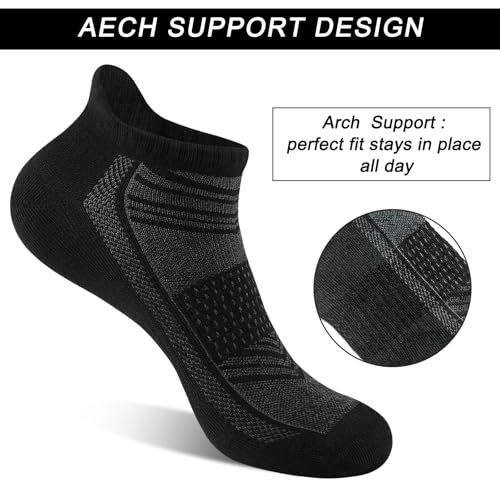 14 Pairs Mens/Womens Ankle Socks Breathable Casual Low Cut Short Socks for Men/Women with Heel Tab3