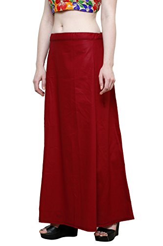 Image of Pistaa's combo of Women's Cotton Best Plain Solid Indian Readymade Inskirt Saree petticoats