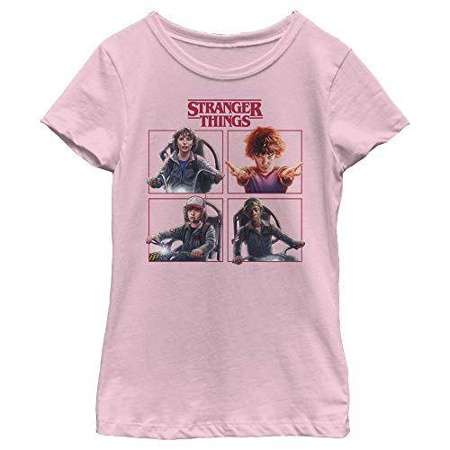 Fifth Sun Stranger Things Cast Box Up Girls Short Sleeve Tee Shirt