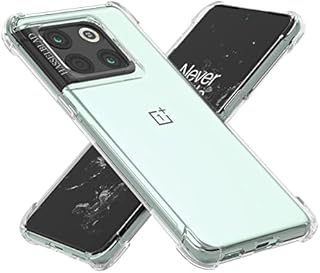Cresee for OnePlus 10T 5G Case (2022) Crystal Clear Cover Bumper with Reinforced Corners Slim Fit Anti-Scratch Shockproof Flexible TPU Phone Case for OnePlus 10T, Transparent