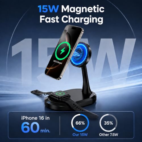 Image of Voice-tank 3 in 1 Flexible Magnetic Wireless Charging Station