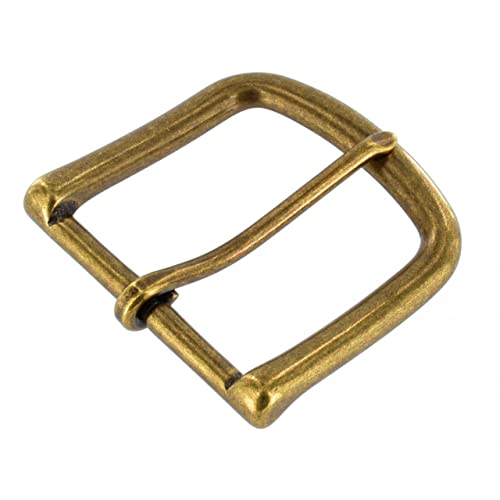 1035 1 3/4" Antique Brass, Heel Bar Buckle, Solid Brass-Ll #TOP2