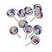 Produktbild 10x Bunte Lutscher Bonbons Polymer Clay Verschönerung Cabochon DIY Fertigkeit