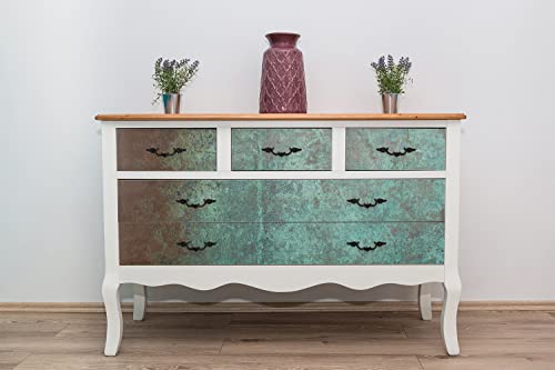 Pegatinas para muebles de cobre oxidado para renovar tu cómoda y estantes 5