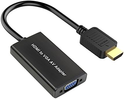 HDMI to VGA Adapter, Amalink HDMI Male to VGA Female Convertor Cable with Aduio and USB Cable for Laptop, DVD, Desktop