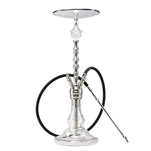 THE HOOKAH SKYWALKER HANDCUT FULL SET Shisha Hookah 48cm V2A Edelstahl Komplettset Wasserpfeife Adapter Molassefänger…