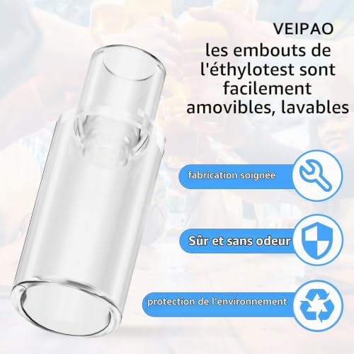 VEIPAO 20 Embouts Professionnels Ethylotest (Ethylotest Non Inclus) – vue 3