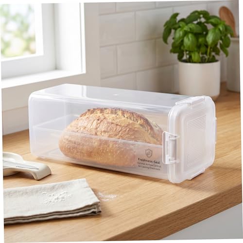 Panera hermética anti-humedad con cajón inferior para evitar pan blando 3