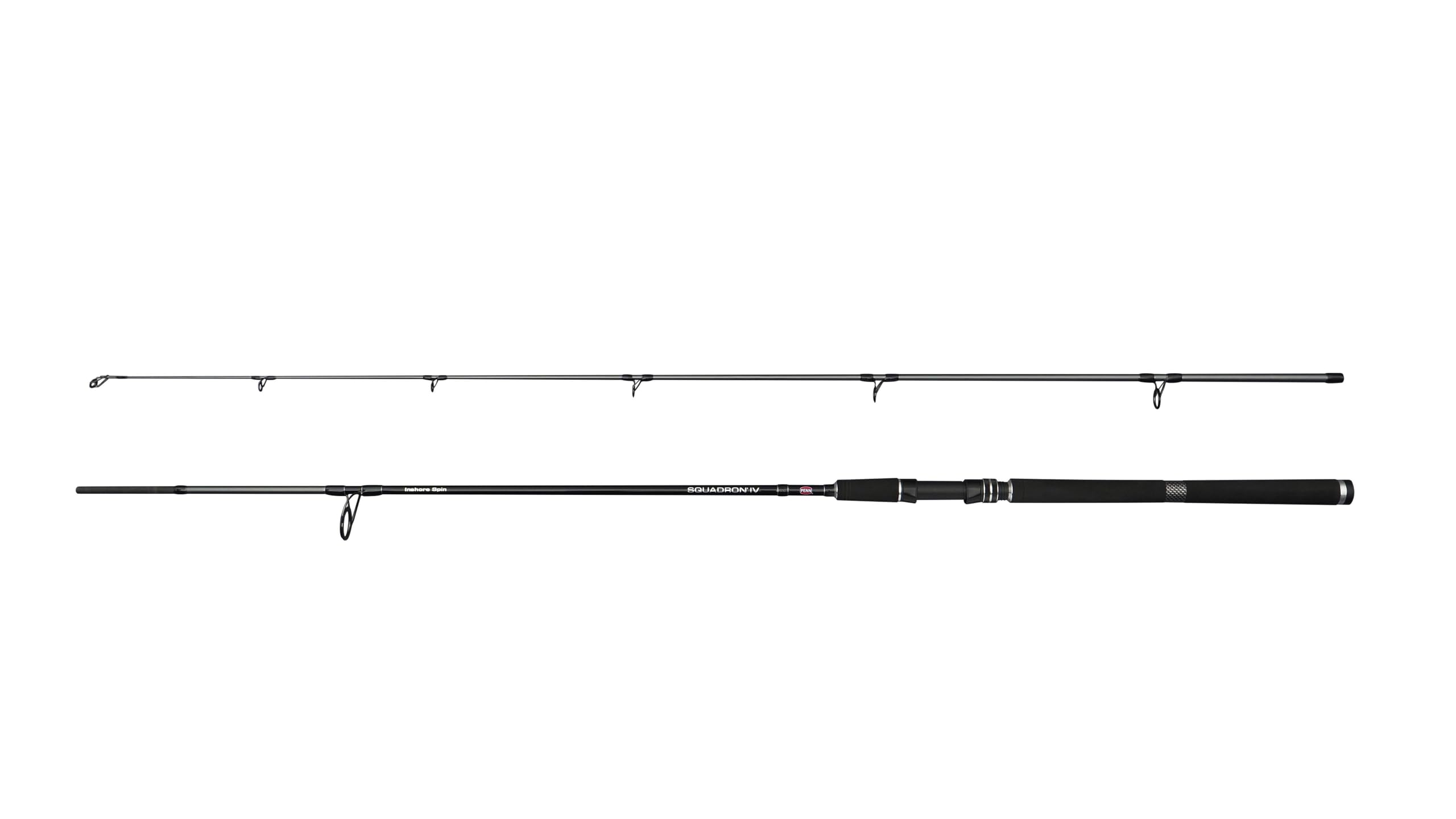 PENN Squadron IV Spinning Fishing Rod | Saltwater Inshore Spinning Rod for Lure & Predator Sea Fishing | 24T Carbon Blank | Fast Action | Dura-Guides | EVA Handle | 2.70m | 20-50 g