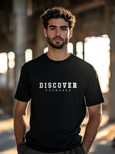 Image of Nobero Men's Regular Graphic Printed T-Shirt for Men | Soft Cotton | Classic Fit | Printed Casual Tshirt for Men