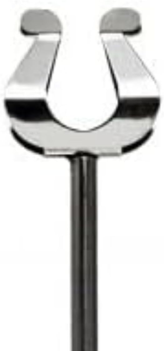 TrueCraftware- 8" Stainless Steel Harp Style Table Sign Menu Holder with Heavy Base Set of 12- Table Number Holder Display Table Card Holders Stand for Centerpieces Wedding Reception Party Birthday