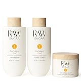 Raw Sugar The Mighty Curl Bundle - Shampoo, Conditioner & Hair Mask, Defines & Nourishes Curls, Formulated without SLS/SLES & Parabens, Color-Friendly, Vegan