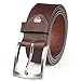 Produktbild LINDENMANN Leder-Gürtel Herren 40 mm breit, Gürtel Herren Vollledergürtel aus Büffelleder braun, Größe/Size:115