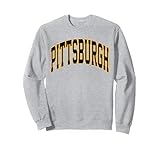 Retro Pittsburgh Throwback Classic Pittsburgh Black Gold Tee Sweatshirt